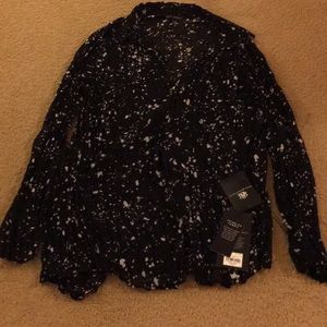 Rock & Republic Crinkled Fabric Blouse